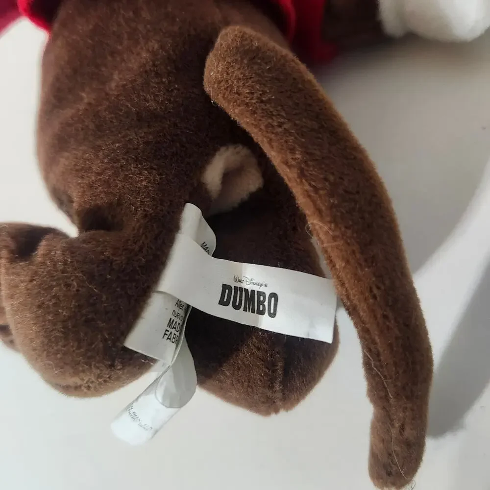 Disney Store Dumbo Timothy Mouse Drum Major Mini Bean Bag Plush 8
